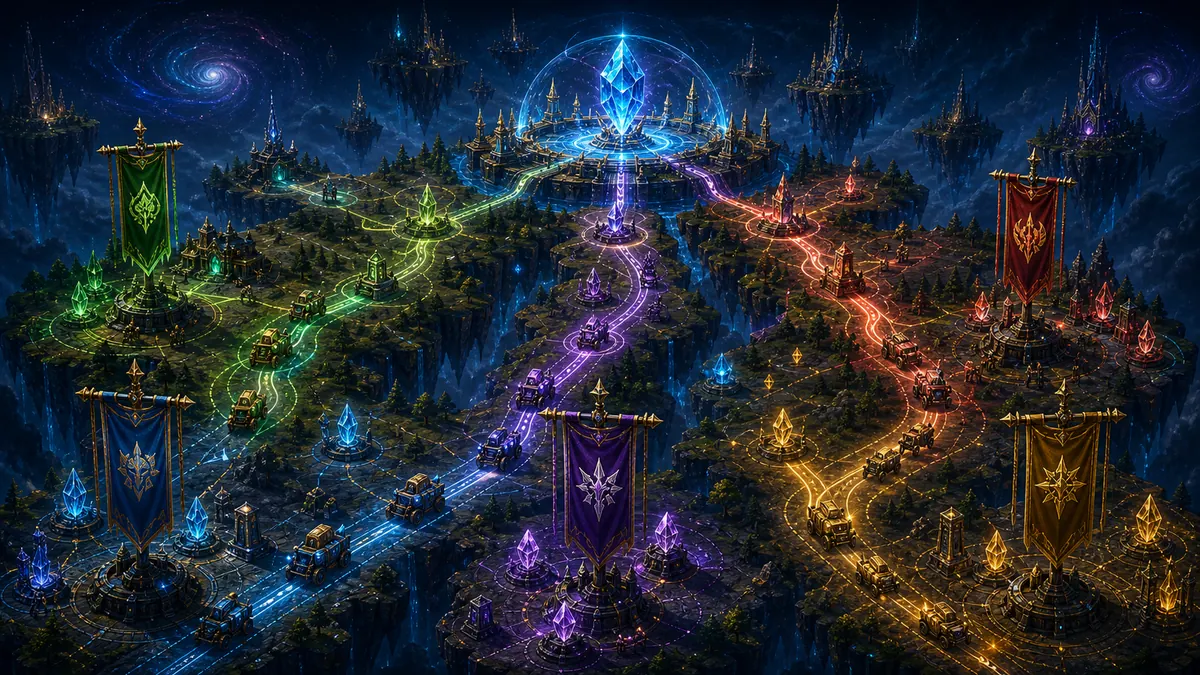 Guild coordination around a shared seasonal pool