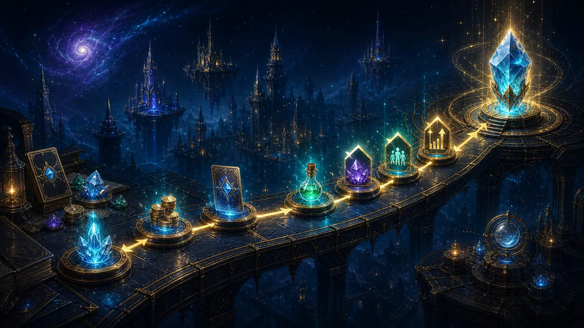 Progression systems through cards and lab